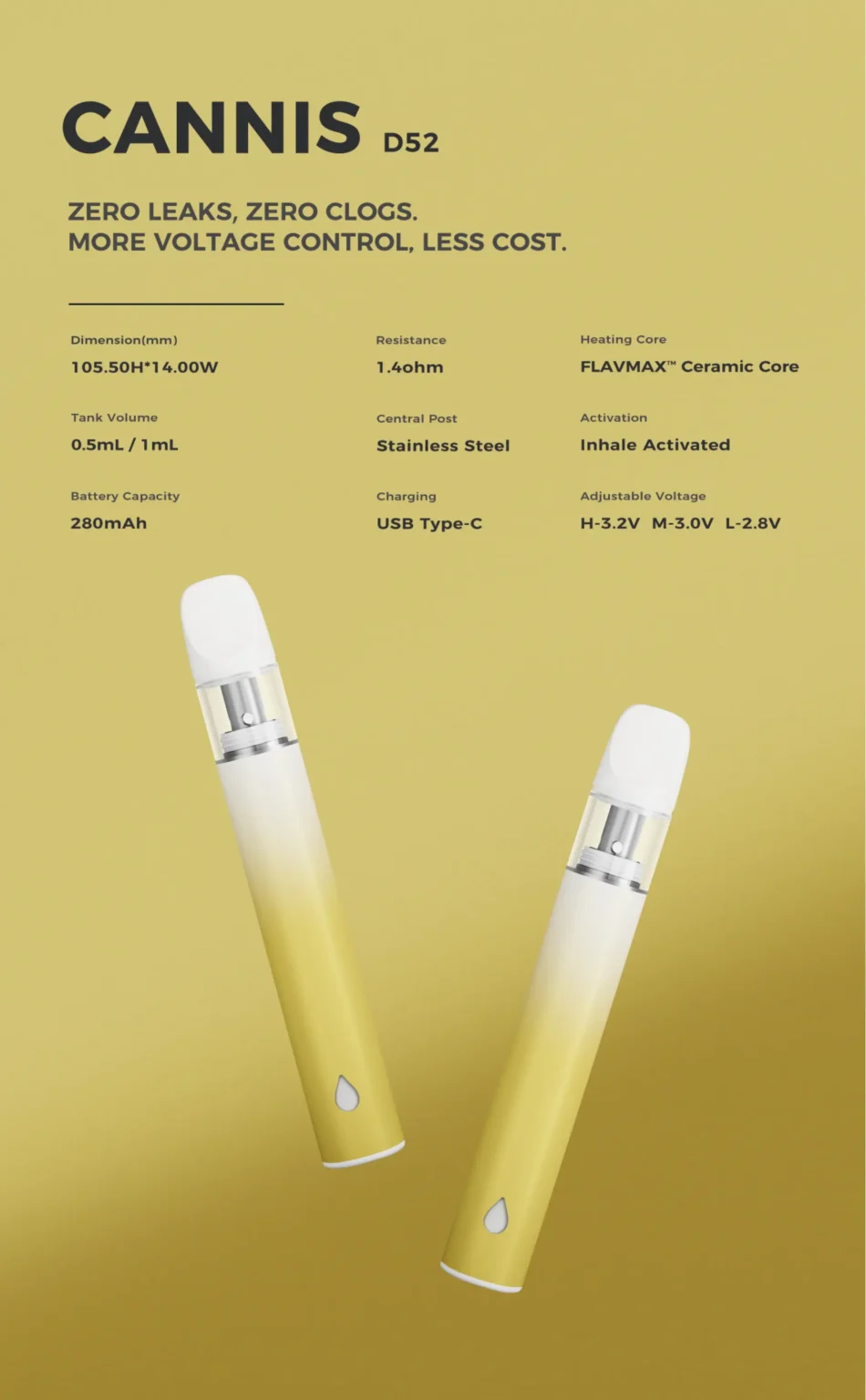 D52 Voltage Control Button & 3-Color Light